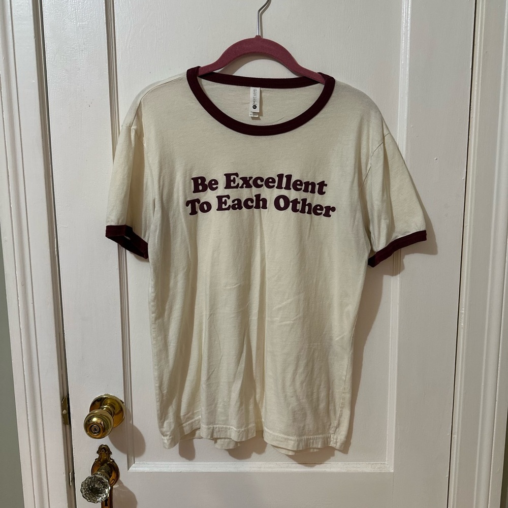 Be Excellent to Each Other Ringer Tee — Bill & Ted’s Excellent Adventure